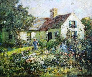 Main Product Photo of A Cottage on the Cape Painting by Abbott Fuller Graves