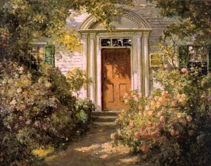 At Grandmother's Doorway by Abbott Fuller Graves Art Reproduction