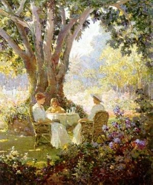 Main Product Photo of High Tea Painting by Abbott Fuller Graves