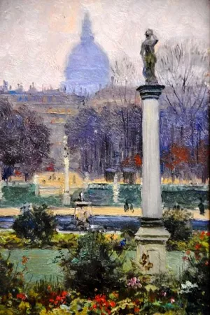 Luxembourg Gardens by Abbott Fuller Graves - Hand-Painted Oil Painting Reproduction