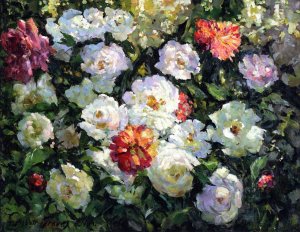 Main Product Photo of Peonies Painting by Abbott Fuller Graves
