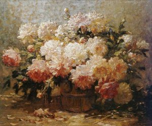 Main Product Photo of Peonies Painting by Abbott Fuller Graves
