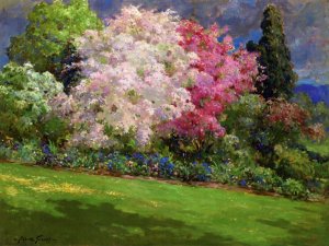 Main Product Photo of Spring Garden, Kennebunkport Painting by Abbott Fuller Graves