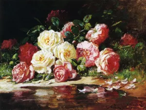 Still Life with Roses by Abbott Fuller Graves Art Reproduction