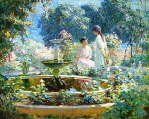 Main Product Photo of The Fountain Painting by Abbott Fuller Graves
