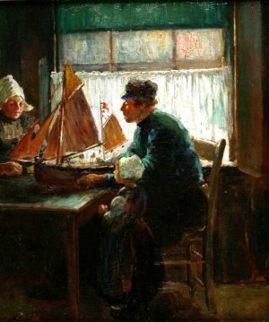 Main Product Photo of The Model Ship Painting by Abbott Fuller Graves